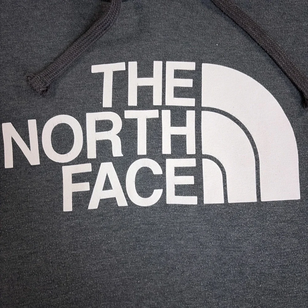 The North Face Hoodie Mens XXL Gray Pullover Logo Fleece Sweatshirt